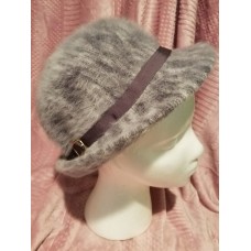Vintage Kangol Mujer&apos;s Fugora Cascade Rabbit Fur Gray Hat 21 inch inner measure   eb-27098375